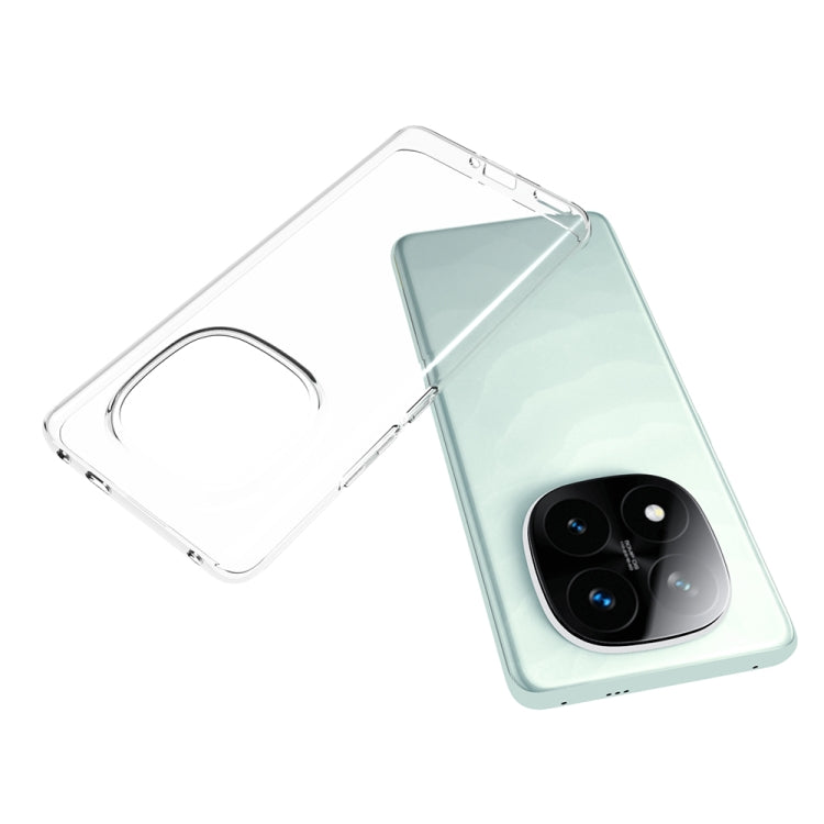 For Redmi Note 14 Pro+ 5G Waterproof Texture TPU Phone Case - Transparent