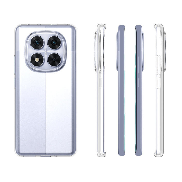 For Redmi Note 14 Pro 5G Waterproof Texture TPU Phone Case - Transparent