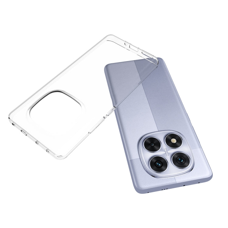 For Redmi Note 14 Pro 5G Waterproof Texture TPU Phone Case - Transparent