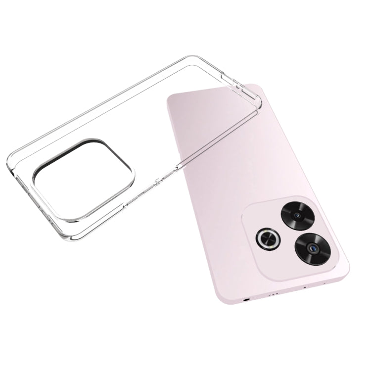 For Redmi Note 14 5G Waterproof Texture TPU Phone Case - Transparent