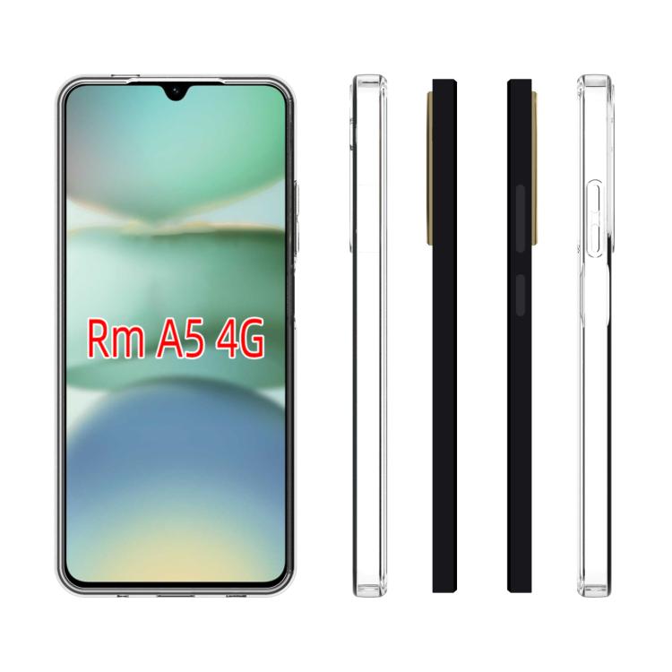 For Redmi A5 4G 171.7mm / Poco C71 Waterproof Texture TPU Phone Case - Transparent