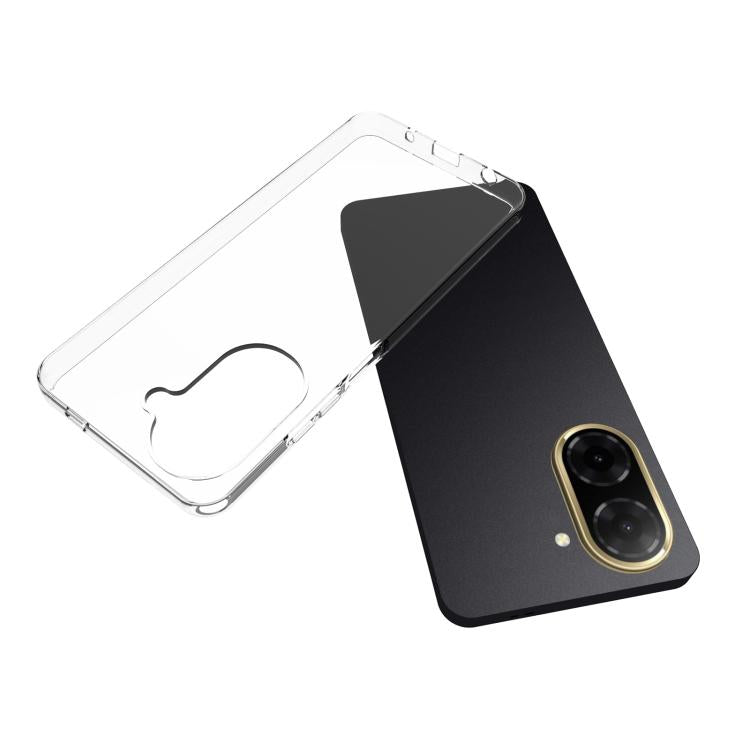 For Redmi A5 4G 171.7mm / Poco C71 Waterproof Texture TPU Phone Case - Transparent
