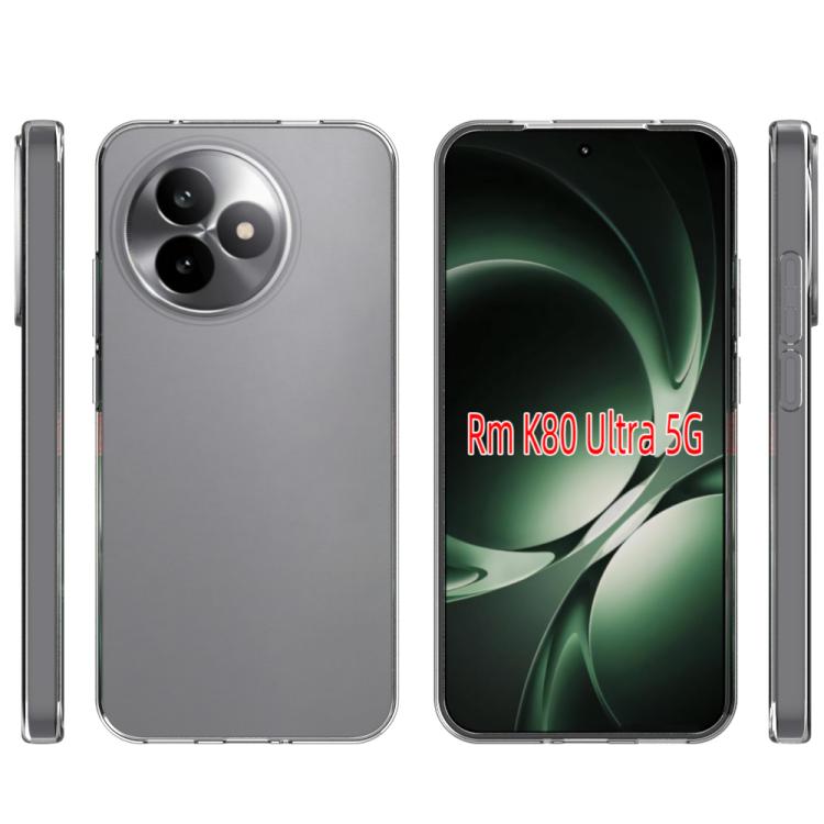 For Redmi K80 Ultra Waterproof Texture TPU Phone Case - Transparent