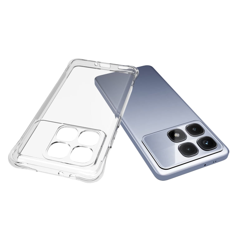 For Redmi K70 Ultra Shockproof Non-slip Thickening TPU Phone Case - Transparent