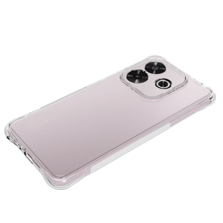 For Redmi Note 14 5G Shockproof Non-slip Thickening TPU Phone Case - Transparent