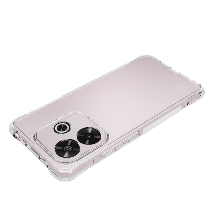 For Redmi Note 14 5G Shockproof Non-slip Thickening TPU Phone Case - Transparent