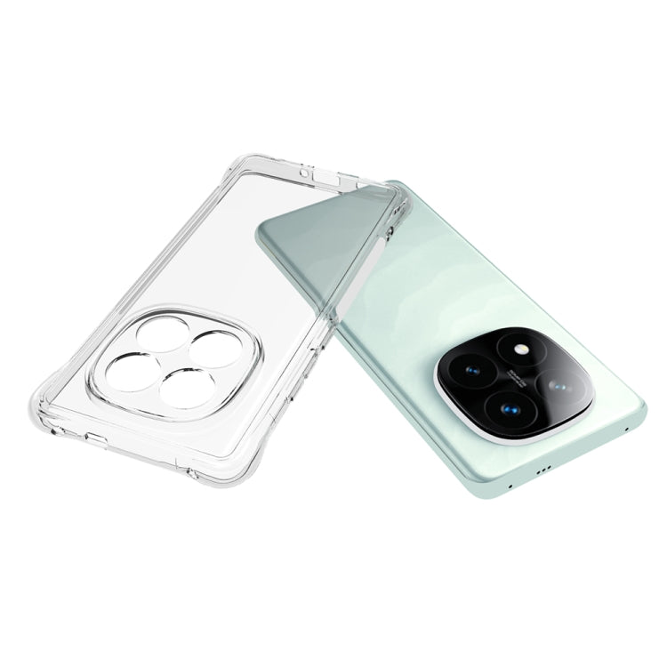 For Redmi Note 14 Pro+ 5G Shockproof Non-slip Thickening TPU Phone Case - Transparent
