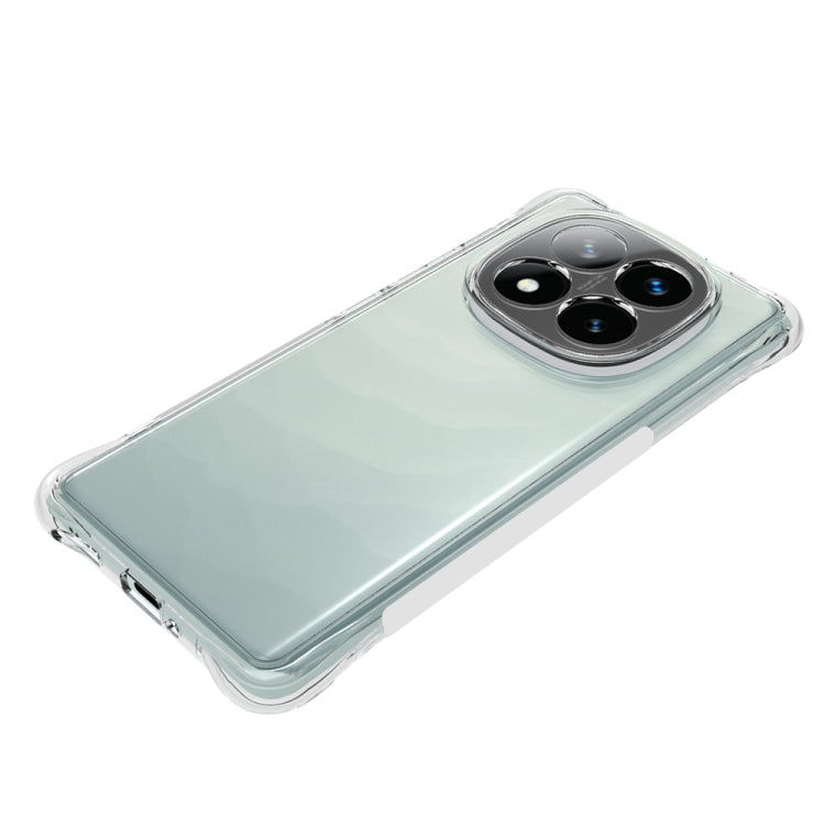 For Redmi Note 14 Pro+ 5G Shockproof Non-slip Thickening TPU Phone Case - Transparent