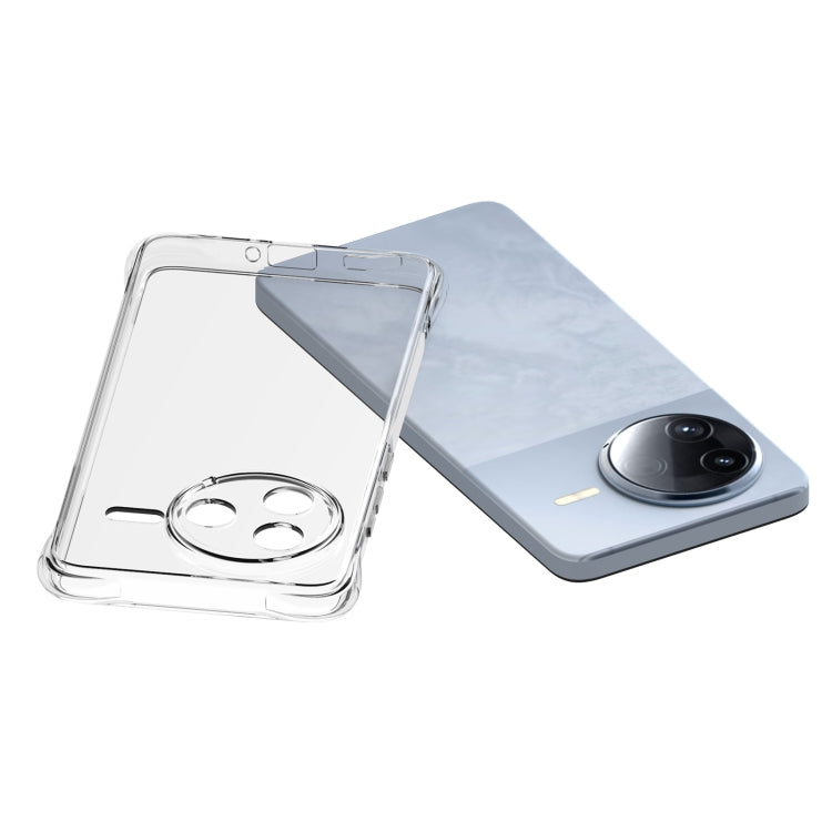 For Redmi K80 Shockproof Non-slip Thickening TPU Phone Case - Transparent