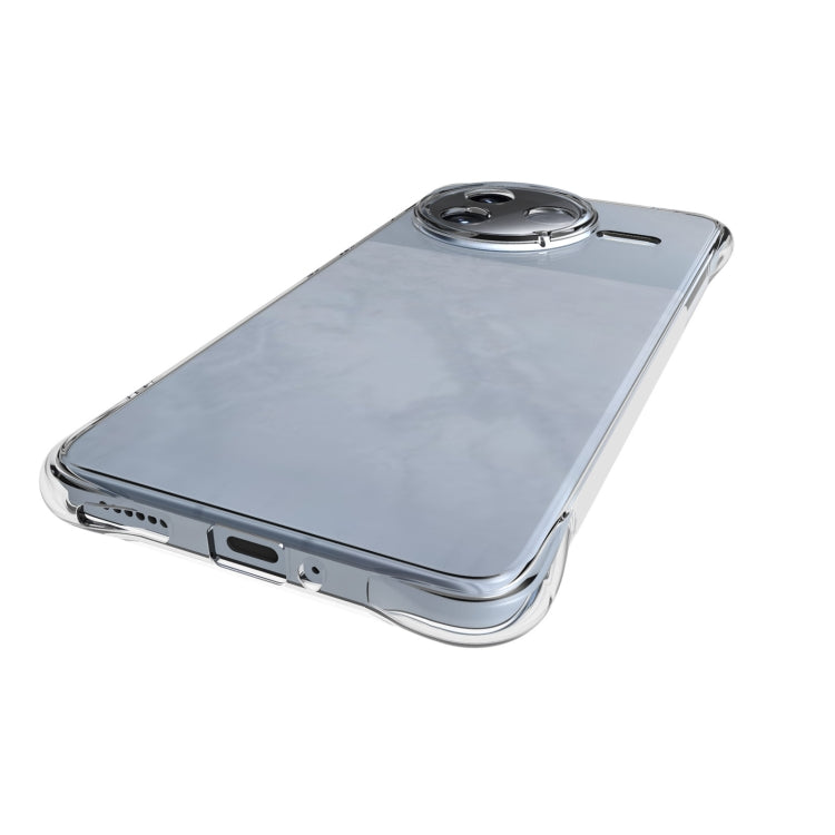 For Redmi K80 Shockproof Non-slip Thickening TPU Phone Case - Transparent