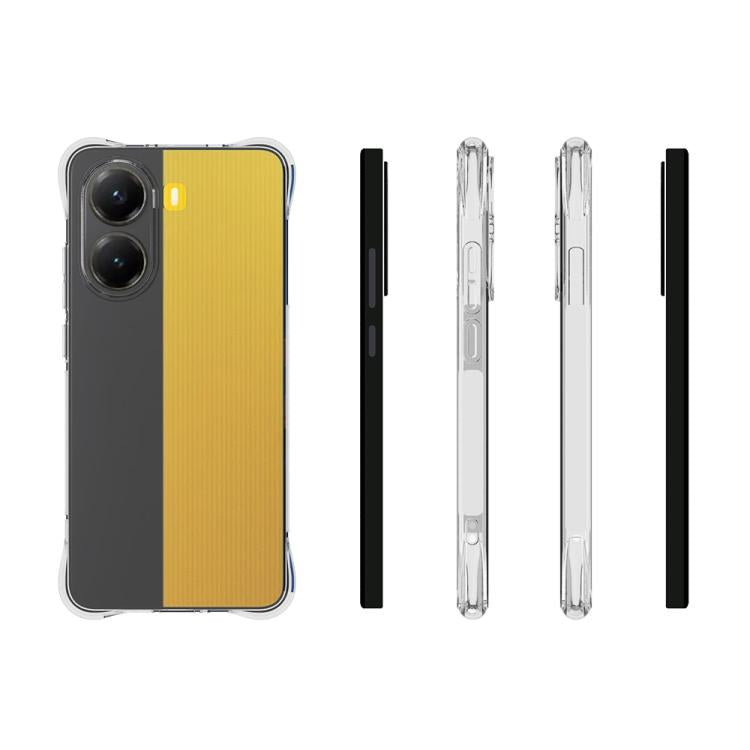 For Redmi Turbo 4 Shockproof Non-slip Thickening TPU Phone Case - Transparent