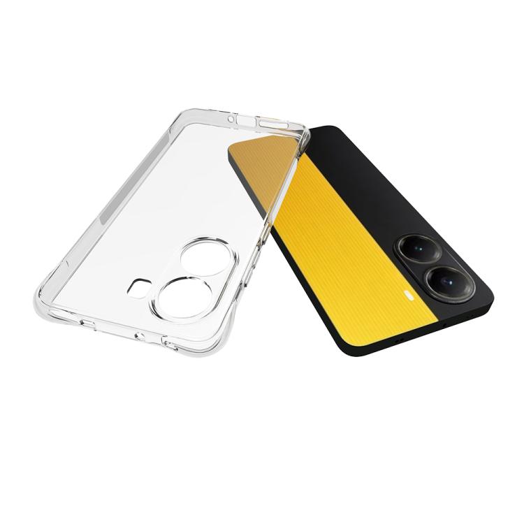 For Redmi Turbo 4 Shockproof Non-slip Thickening TPU Phone Case - Transparent