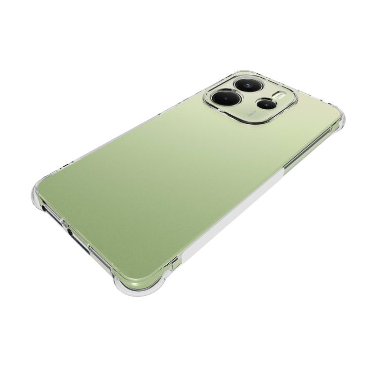 For Redmi Note 14 4G 164.84mm Shockproof Non-slip Thickening TPU Phone Case - Transparent