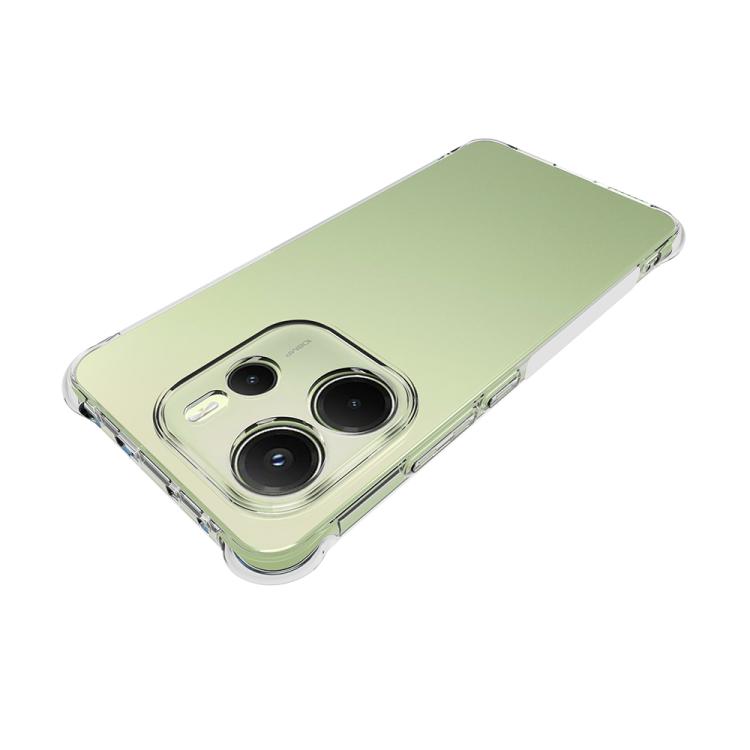 For Redmi Note 14 4G 164.84mm Shockproof Non-slip Thickening TPU Phone Case - Transparent