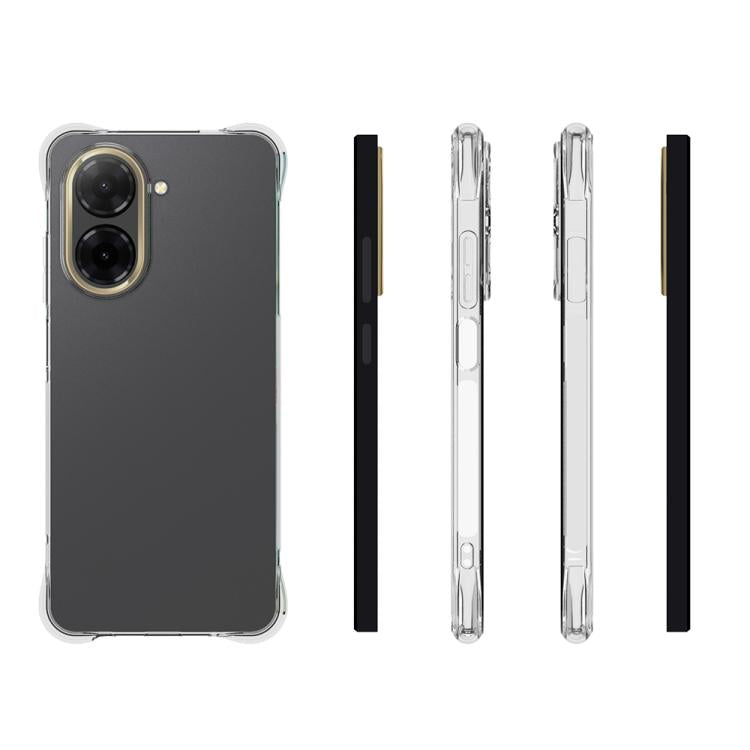 For Redmi A5 4G 171.7mm / Poco C71 Shockproof Non-slip Thickening TPU Phone Case - Transparent