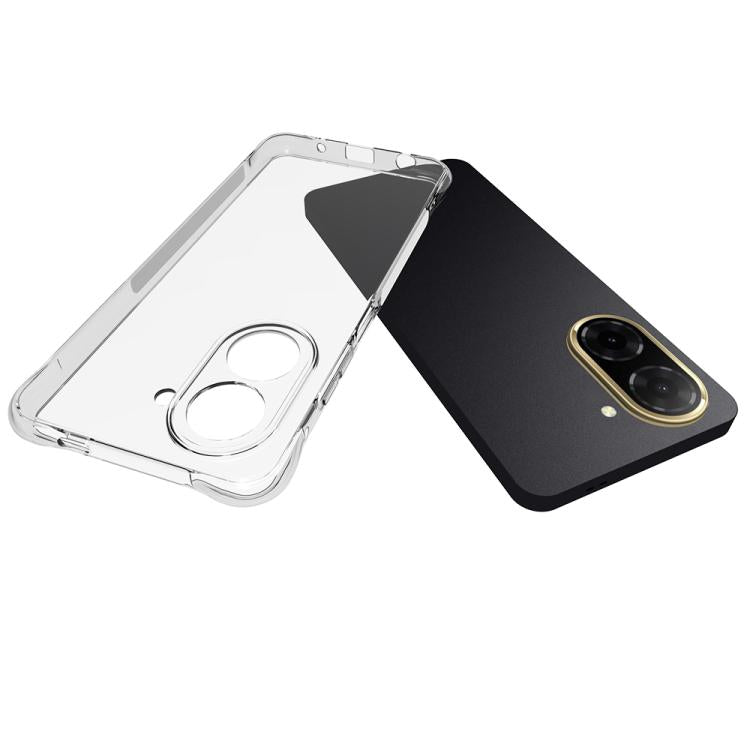 For Redmi A5 4G 171.7mm / Poco C71 Shockproof Non-slip Thickening TPU Phone Case - Transparent