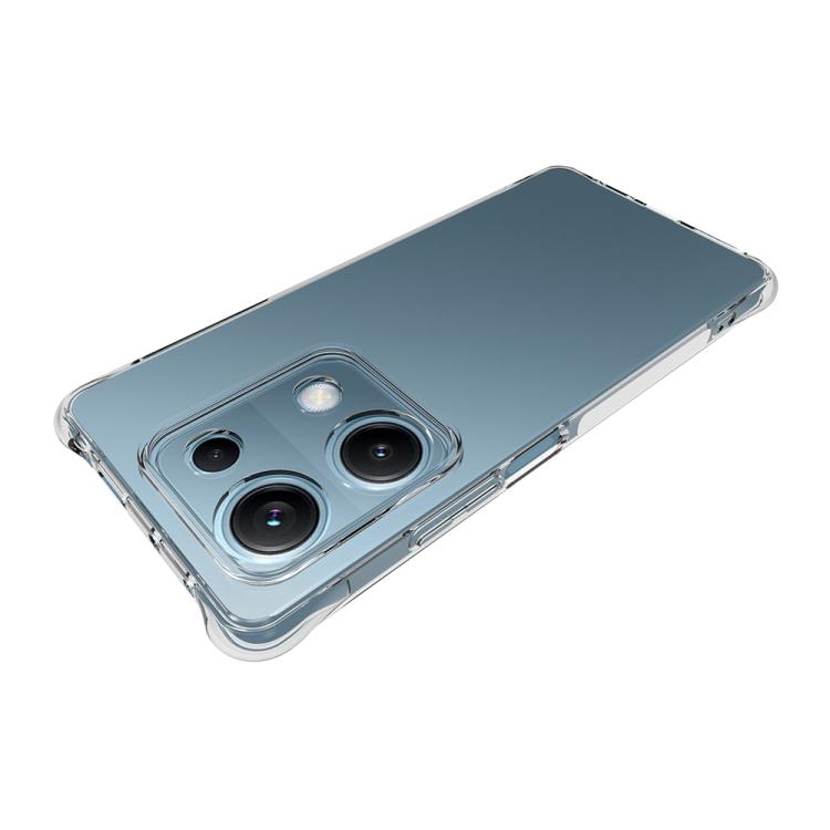For Redmi Note 14S 4G Shockproof Non-slip Thickening TPU Phone Case - Transparent