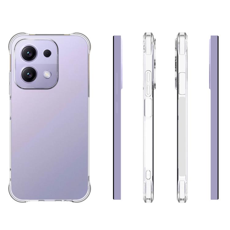 For Redmi 15C 5G/4G Global 171mm/Poco C85 4G Shockproof Non-slip Thickening TPU Phone Case - Transparent