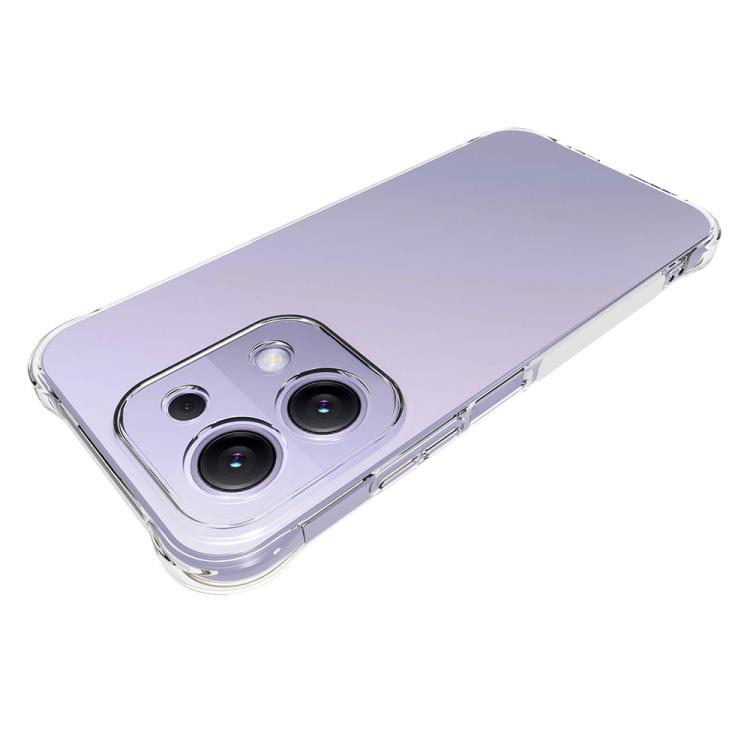 For Redmi 15C 5G/4G Global 171mm/Poco C85 4G Shockproof Non-slip Thickening TPU Phone Case - Transparent
