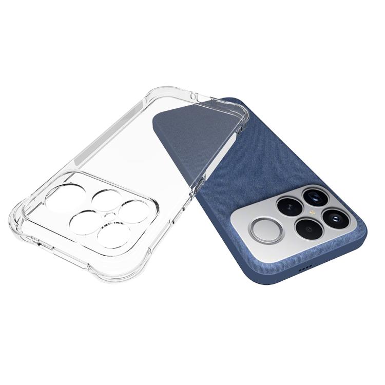 For Redmi K90 Pro Max Shockproof Non-slip Thickening TPU Phone Case - Transparent