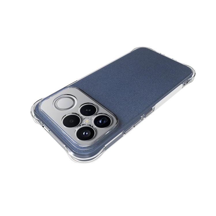 For Redmi K90 Pro Max Shockproof Non-slip Thickening TPU Phone Case - Transparent