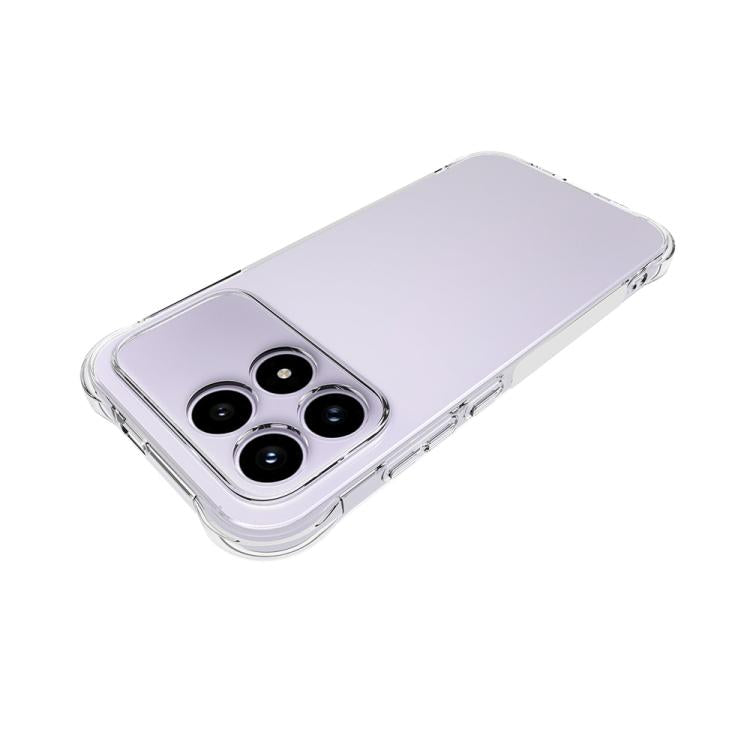 For Redmi K90 Shockproof Non-slip Thickening TPU Phone Case - Transparent