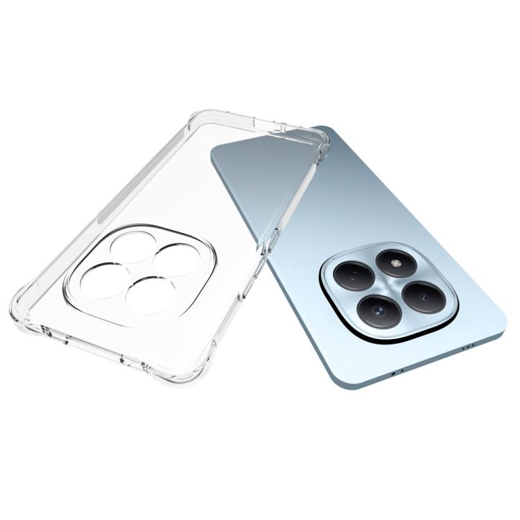 For Redmi Note 15 Pro 4G 163.2mm Shockproof Non-slip Thickening TPU Phone Case - Transparent