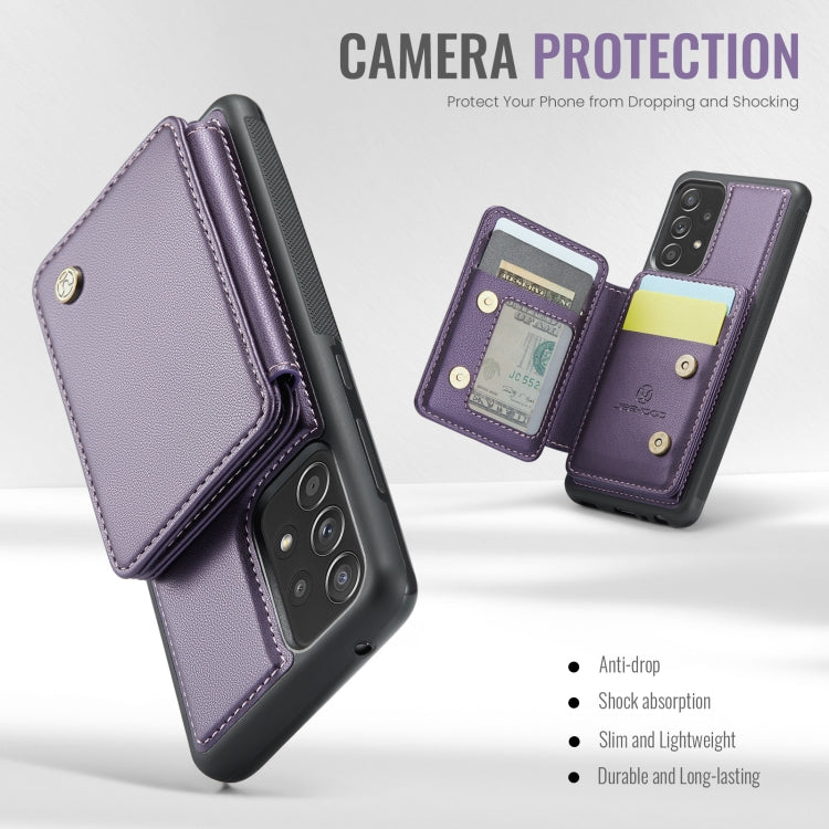 For Samsung Galaxy A52 5G / A52 4G JEEHOOD J05 Business Magnetic Style RFID Leather Phone Case