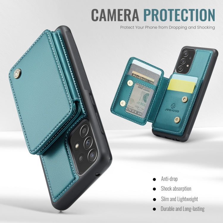 For Samsung Galaxy A52 5G / A52 4G JEEHOOD J05 Business Magnetic Style RFID Leather Phone Case