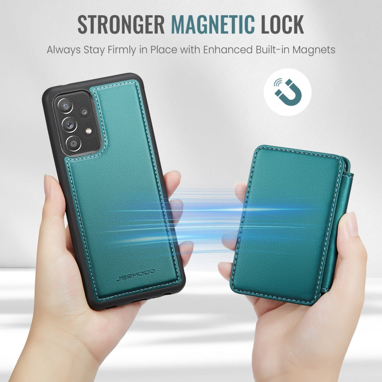 For Samsung Galaxy A52 5G / A52 4G JEEHOOD J05 Business Magnetic Style RFID Leather Phone Case