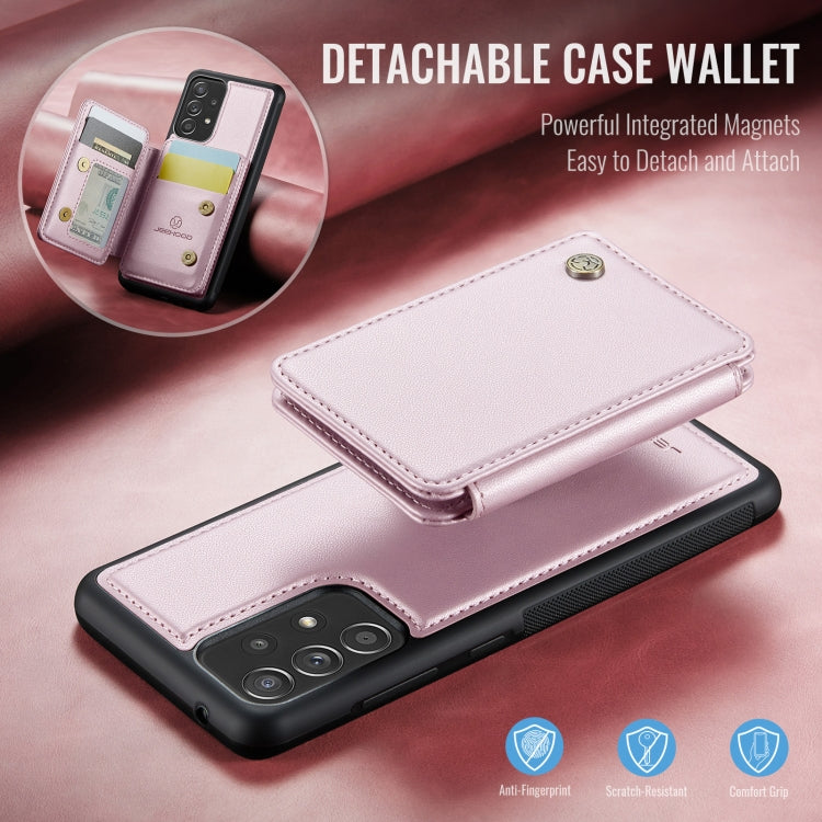 For Samsung Galaxy A52 5G / A52 4G JEEHOOD J05 Business Magnetic Style RFID Leather Phone Case