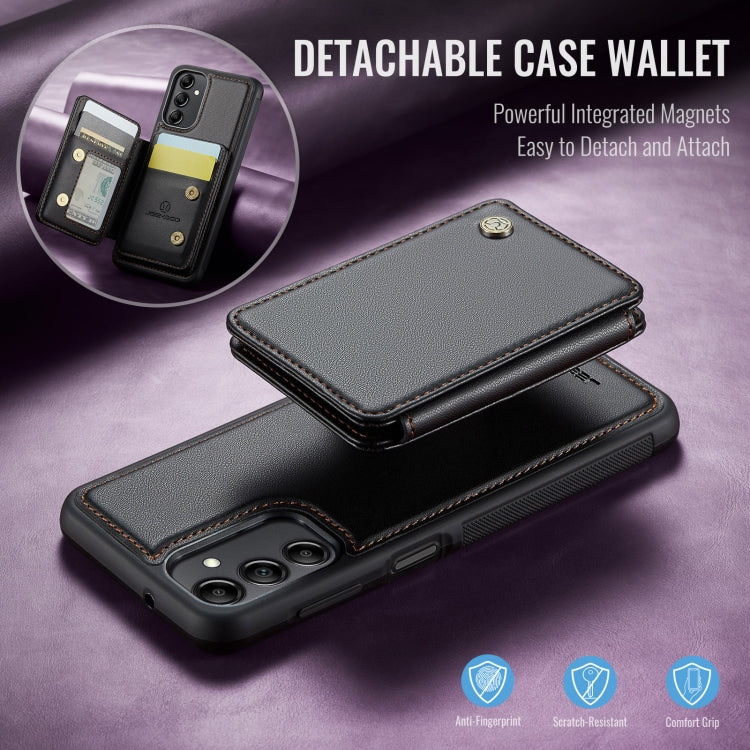 For Samsung Galaxy A14 4G / 5G JEEHOOD J05 Business Magnetic Style RFID Leather Phone Case