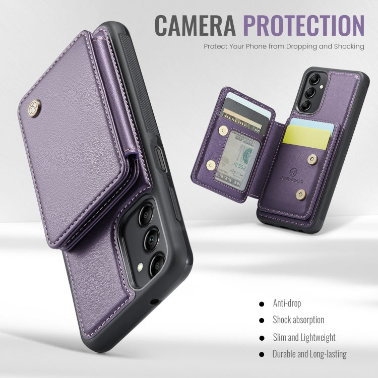 For Samsung Galaxy A14 4G / 5G JEEHOOD J05 Business Magnetic Style RFID Leather Phone Case