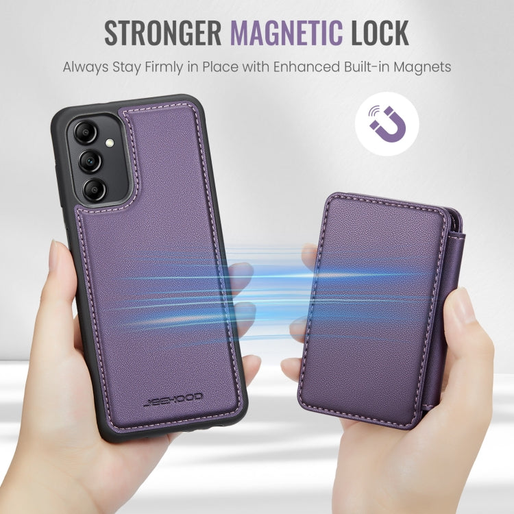 For Samsung Galaxy A14 4G / 5G JEEHOOD J05 Business Magnetic Style RFID Leather Phone Case