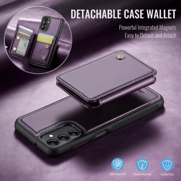 For Samsung Galaxy A14 4G / 5G JEEHOOD J05 Business Magnetic Style RFID Leather Phone Case