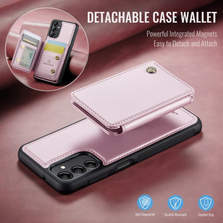 For Samsung Galaxy A14 4G / 5G JEEHOOD J05 Business Magnetic Style RFID Leather Phone Case