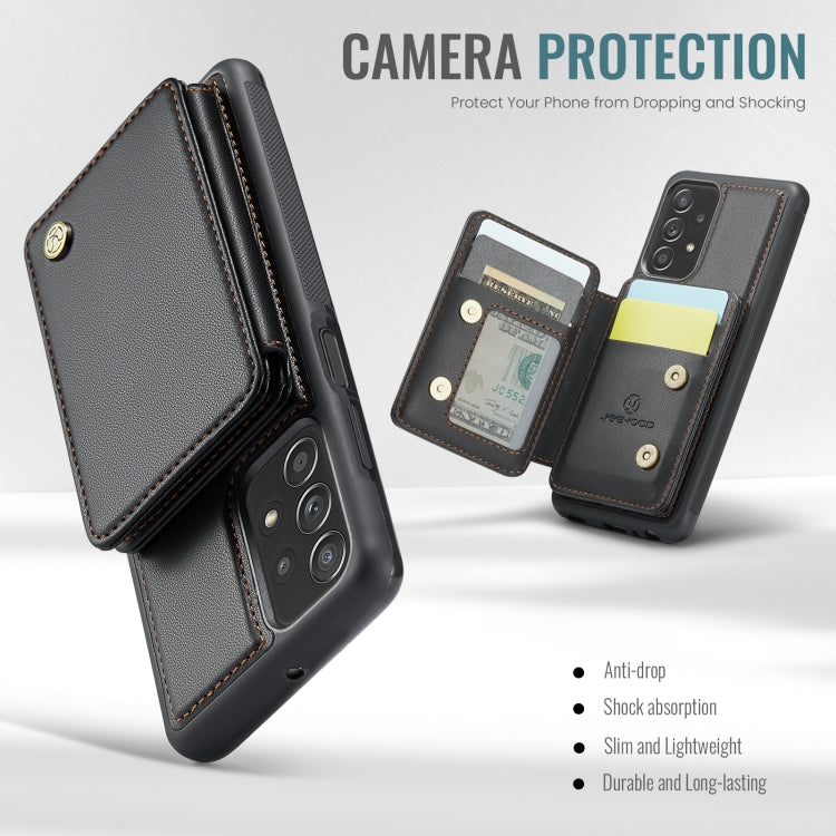 For Samsung Galaxy A23 JEEHOOD J05 Business Magnetic Style RFID Leather Phone Case