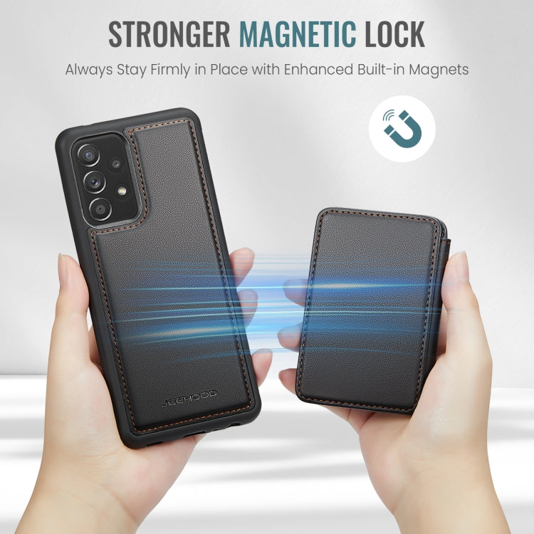 For Samsung Galaxy A23 JEEHOOD J05 Business Magnetic Style RFID Leather Phone Case