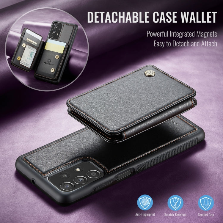 For Samsung Galaxy A23 JEEHOOD J05 Business Magnetic Style RFID Leather Phone Case