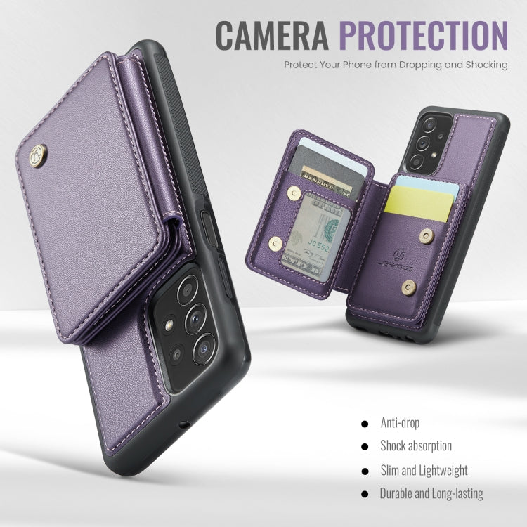 For Samsung Galaxy A23 JEEHOOD J05 Business Magnetic Style RFID Leather Phone Case