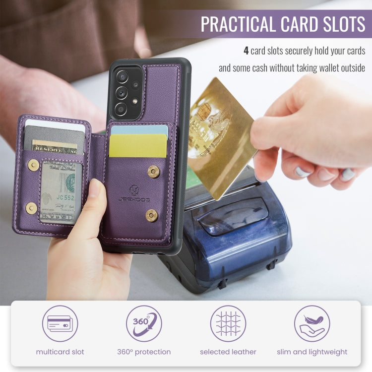 For Samsung Galaxy A23 JEEHOOD J05 Business Magnetic Style RFID Leather Phone Case