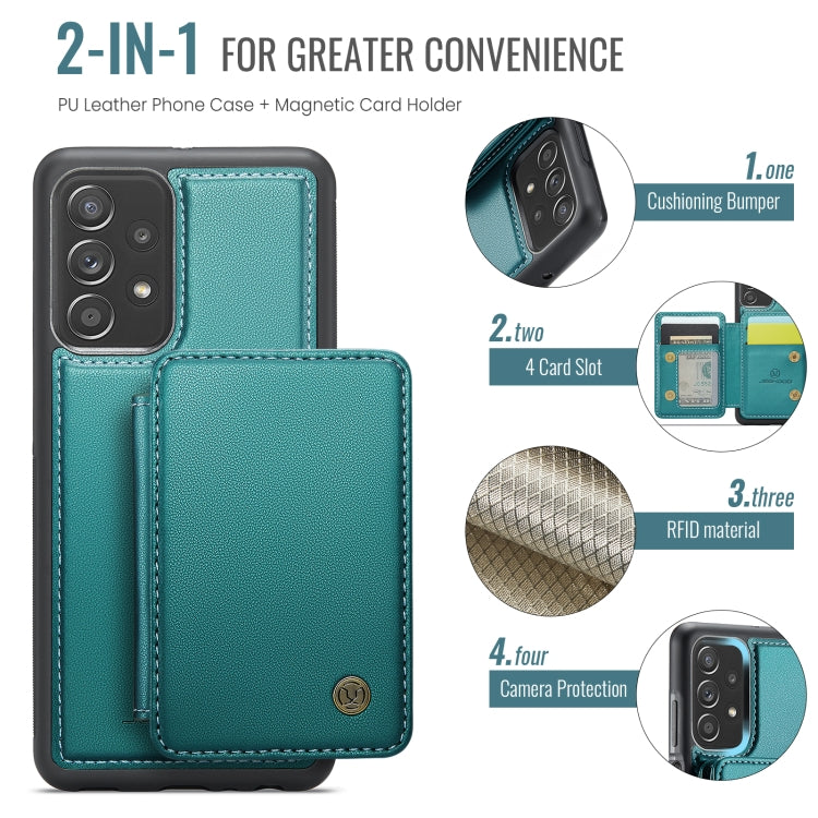 For Samsung Galaxy A23 JEEHOOD J05 Business Magnetic Style RFID Leather Phone Case