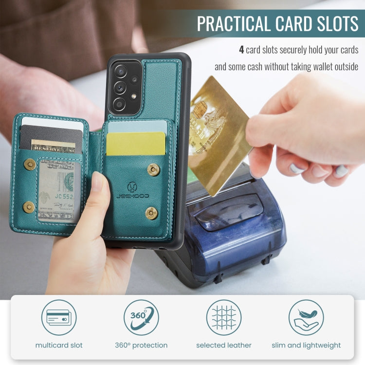 For Samsung Galaxy A23 JEEHOOD J05 Business Magnetic Style RFID Leather Phone Case