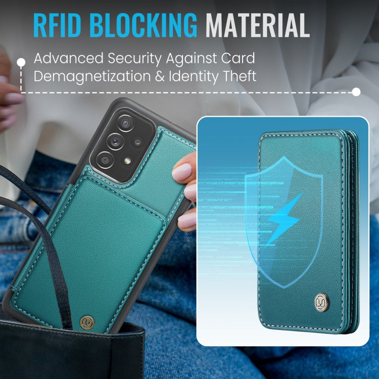 For Samsung Galaxy A23 JEEHOOD J05 Business Magnetic Style RFID Leather Phone Case