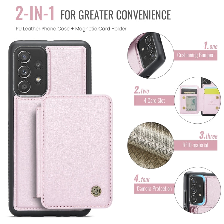 For Samsung Galaxy A23 JEEHOOD J05 Business Magnetic Style RFID Leather Phone Case