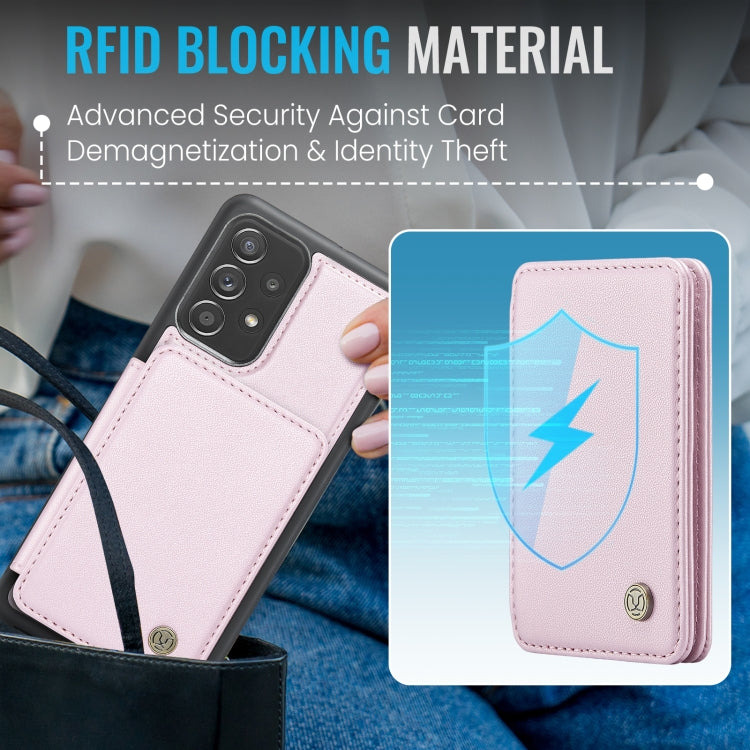 For Samsung Galaxy A23 JEEHOOD J05 Business Magnetic Style RFID Leather Phone Case