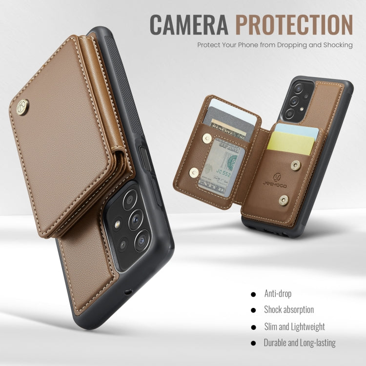 For Samsung Galaxy A23 JEEHOOD J05 Business Magnetic Style RFID Leather Phone Case