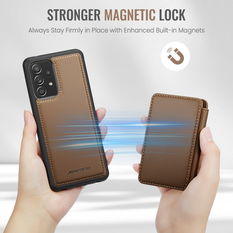 For Samsung Galaxy A23 JEEHOOD J05 Business Magnetic Style RFID Leather Phone Case