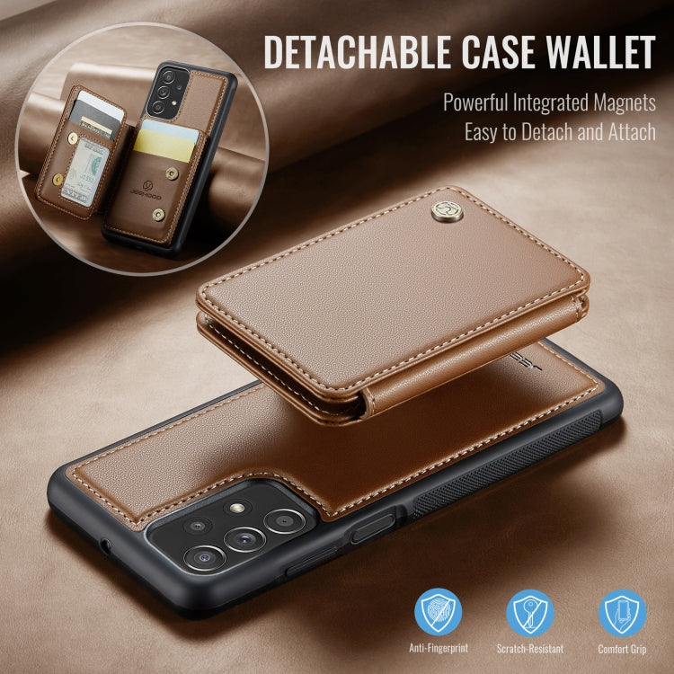 For Samsung Galaxy A23 JEEHOOD J05 Business Magnetic Style RFID Leather Phone Case