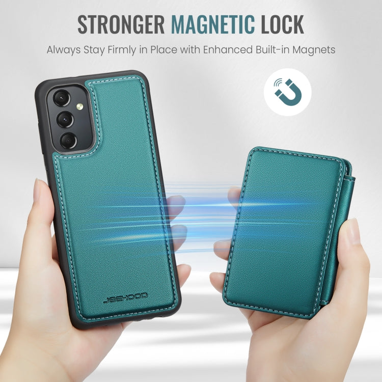 For Samsung Galaxy A24 4G JEEHOOD J05 Business Magnetic Style RFID Leather Phone Case